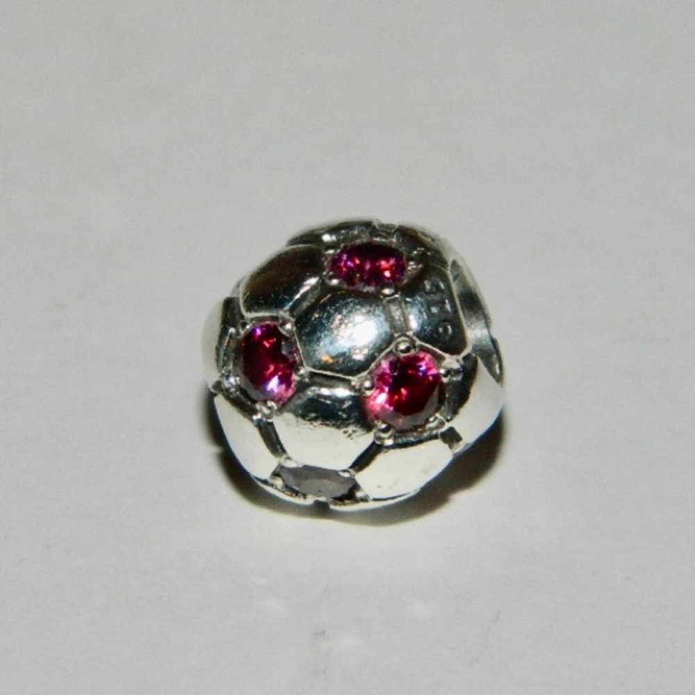 Pandora Red Soccer Ball Charm